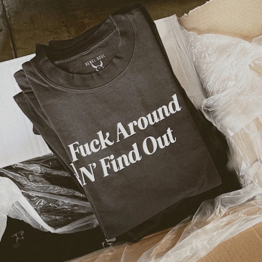 Rebel Soul Black Graphic T-Shirt